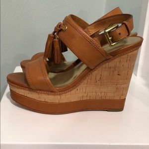 Coach Leather Wedges